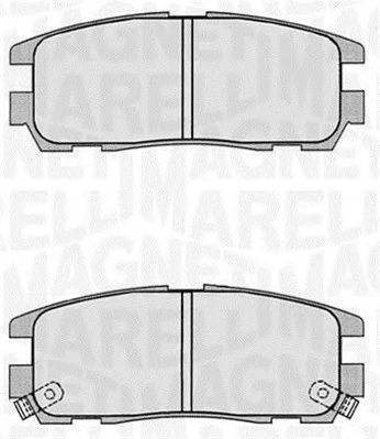 MAGNETI MARELLI 363916060497 -  Комплект тормозных колодок, дисковый тормоз